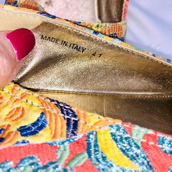 Prada Multicolor Jacquard Espadrille- size 41 - Picture 6 of 9